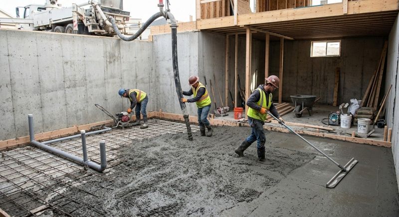 Basement Concrete Installation in King George, VA