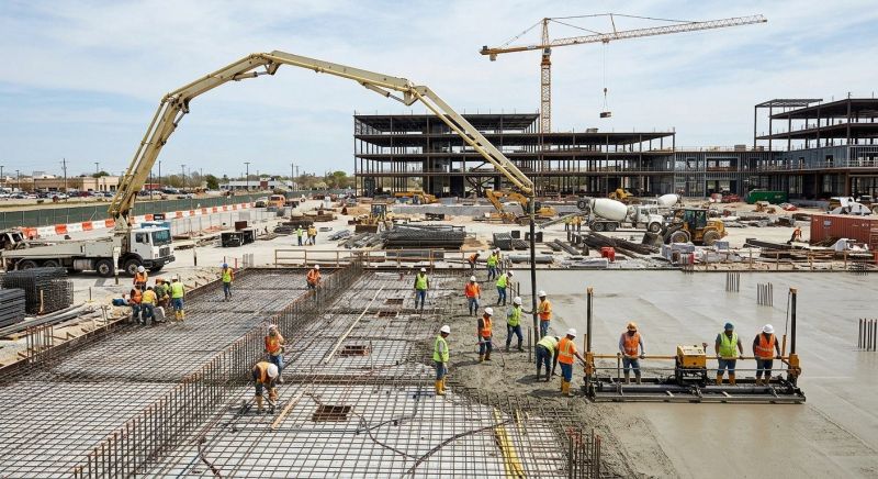 Commercial Slab Construction in Charles County, MD