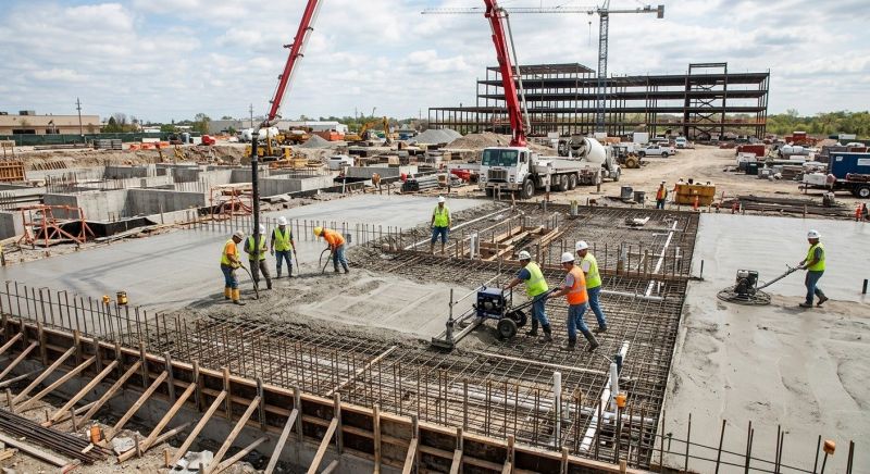 Commercial Slab Construction in Colonial Beach, VA