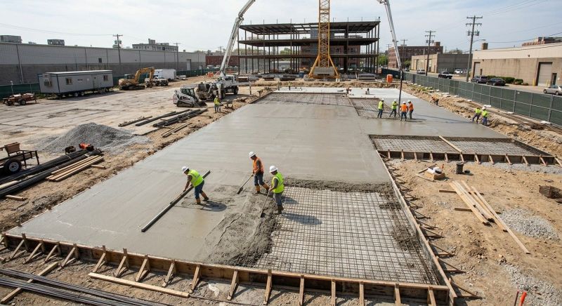 Commercial Slab Construction in Colonial Beach, VA