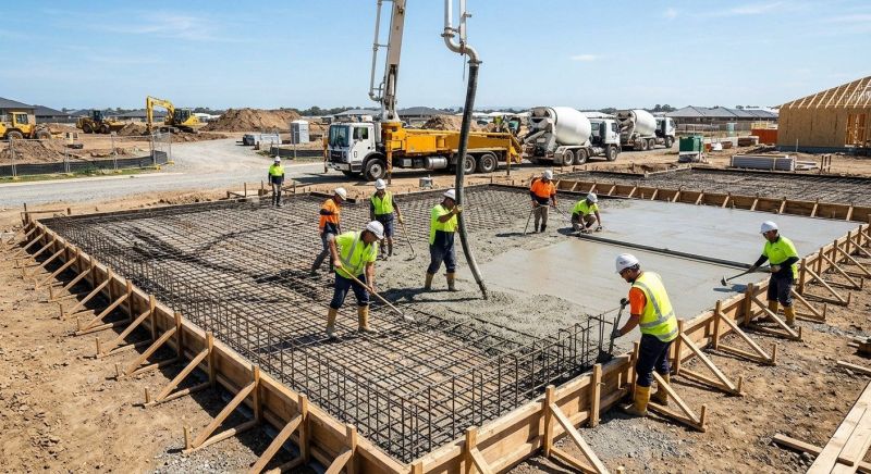 Foundation Slab Construction in La Plata, MD