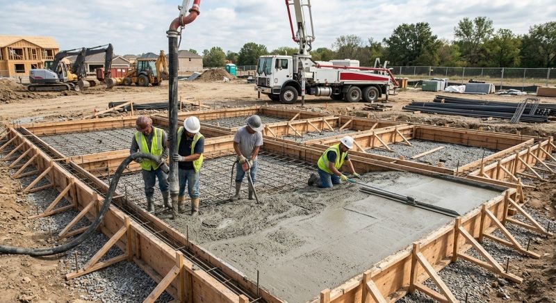 Foundation Wall Pouring in Dunkirk, MD