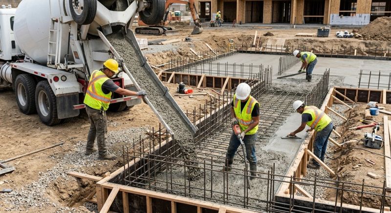Foundation Wall Pouring in Triangle, VA